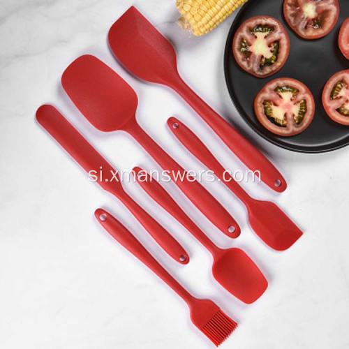 අභිරුචි කුස්සියට උපකරණ සිලිකොන් spatula පිහි scraper